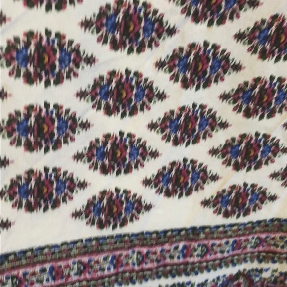 Madewell silk refined tee in diamond print - Picture 4 of 6